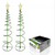 Solar outdoor garden Christmas tree light stand