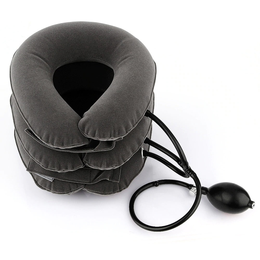  BLABOK Inflatable Cervical Neck Traction Device Provide Neck  Support Grey-A2 : Health & Household
