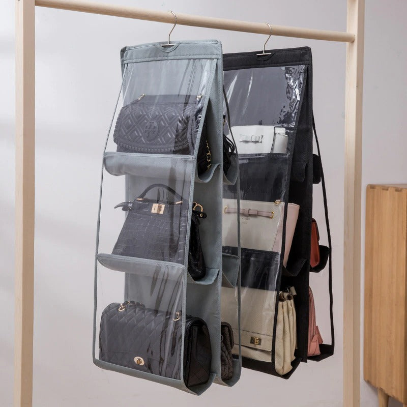 Closet Purse Organizer Storage Hanging Handbag Organizer Foldable