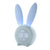 Cute Bunny Ear LED Digital Alarm Clock