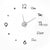 Modern Design DIY Large Wall Clock 3d Stickers