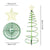 Solar outdoor garden Christmas tree light stand